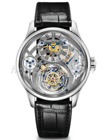 真力时40.2210.8804S_98.C630_男表ACADEMY-黑色表带/表径45mm