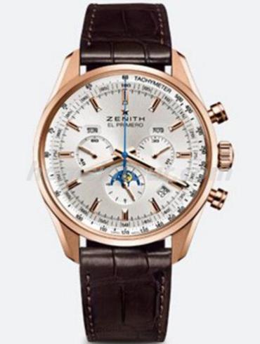 真力时18.2091.410_01.C494_男表EL PRIMERO系列-棕色表带/表径42mm