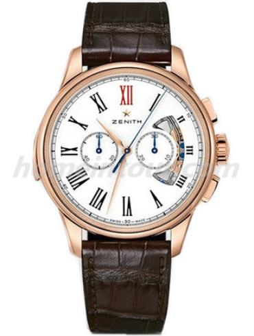 真力时18.2251.4043_36.C713男表ACADEMY-棕色表带/表径45mm