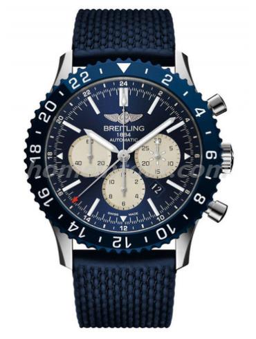 百年灵YB04601A_C969_277S_A20S.1男表航空计时系列-蓝色表带/表径46mm