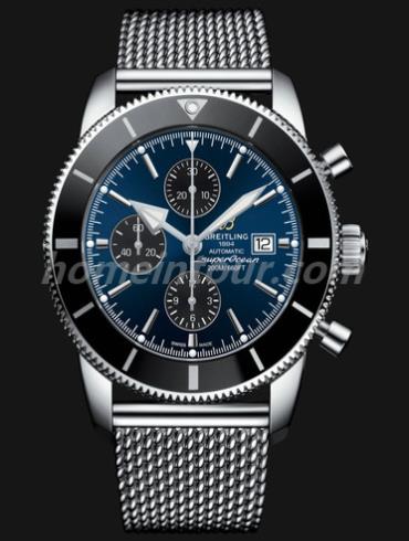 百年灵A1331212-C968-152A男表超级海洋文化系列-银色表带/表径46mm