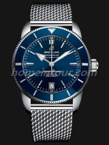 百年灵AB201016-C960-154A男表超级海洋文化系列-银色表带/表径42mm