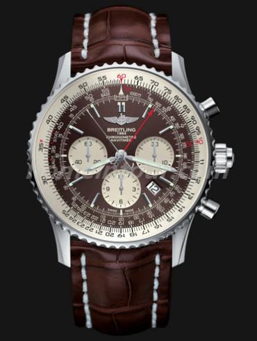 百年灵AB031021-Q615-756P-A20BA.1男表航空计时系列-棕色表带/表径45mm