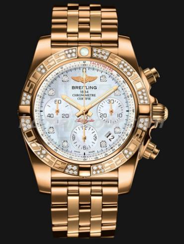 百年灵HB0140AA_A723_378H男表机械计时系列-金色表带/表径41mm