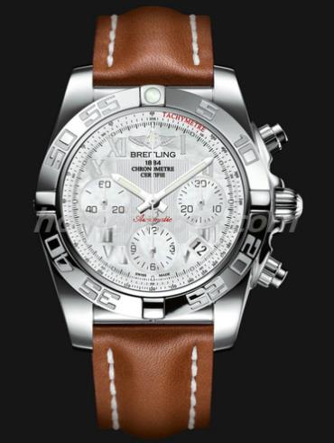 百年灵AB014012_A746_425X_A18BA.1男表机械计时系列-棕色表带/表径41mm