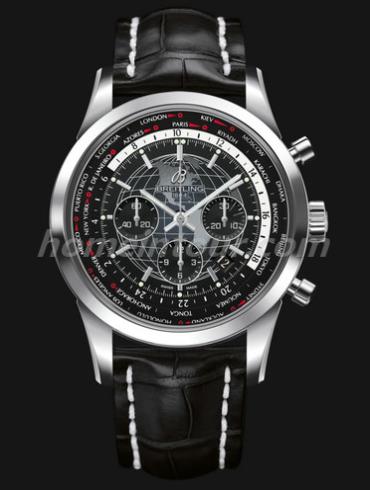 百年灵AB0510U4_BE84_760P_A20BA.1男表越洋计时腕表系列-黑色表带/表径46mm