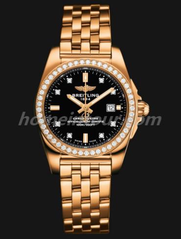 百年灵H7234853_BE86_791H女表银河系列-金色表带/表径29mm