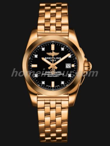 百年灵H7234812_BE86_791H女表银河系列-金色表带/表径29mm