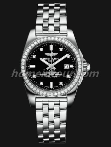 百年灵A7234853_BE50_791A女表银河系列-银色表带/表径29mm