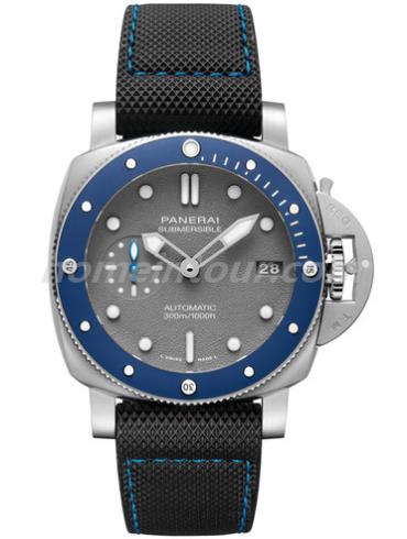 沛纳海PAM00959男表SUBMERSIBLE 潜行系列-蓝色表带/表径42mm