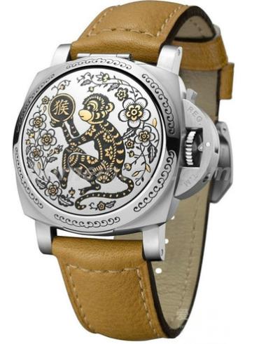 沛纳海PAM00850男表LUMINOR 庐米诺-棕色表带/表径44mm