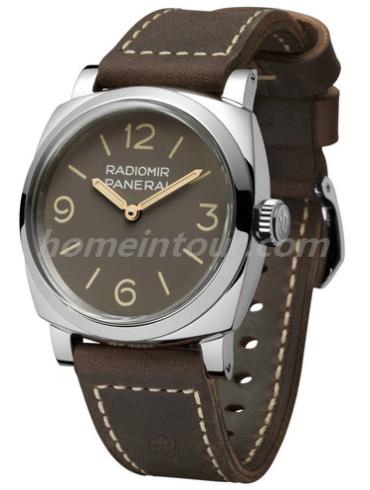 沛纳海PAM00662男表Radiomir系列-棕色表带/表径47mm