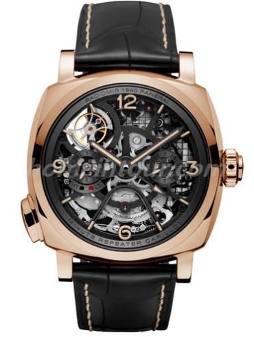 沛纳海PAM00600男表Radiomir系列-棕色表带/表径49mm