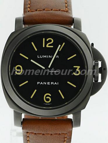 沛纳海PAM00009男表LUMINOR 庐米诺-棕色表带/表径44mm