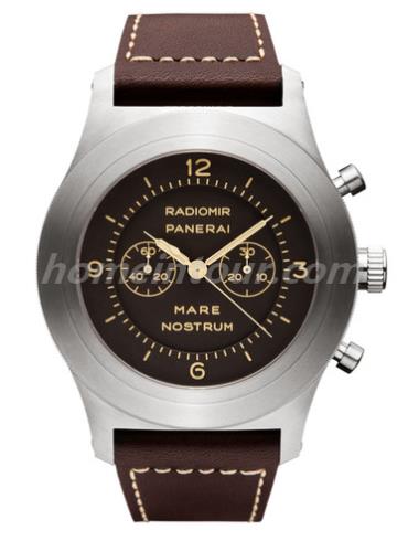 沛纳海PAM00603男表Radiomir系列-棕色表带/表径52mm