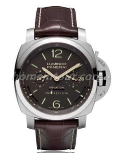沛纳海PAM36502男表LUMINOR 庐米诺-棕色表带/表径50mm