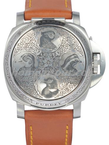 沛纳海PAM00154男表LUMINOR 庐米诺-棕黄色表带/表径44mm