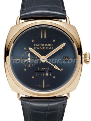 沛纳海PAM00538男表Radiomir系列-深蓝色表带/表径45mm