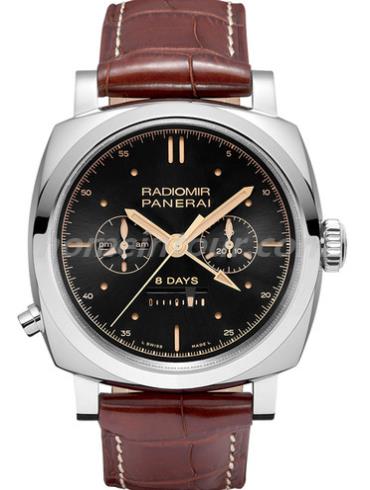 沛纳海PAM00503男表Radiomir系列-棕红色表带/表径45mm