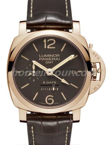 沛纳海PAM00576男表Radiomir系列-棕色表带/表径44mm