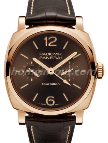 沛纳海PAM00558男表LUMINOR 庐米诺-棕色表带/表径48mm