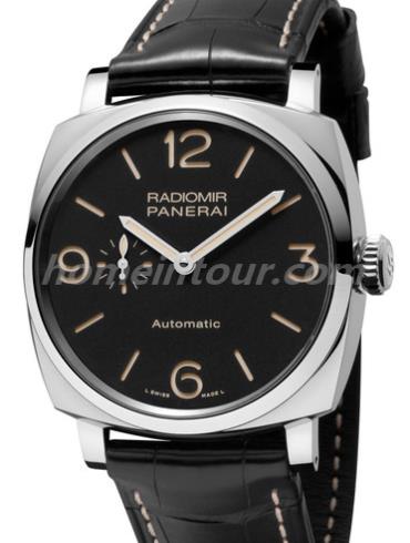 沛纳海PAM00572男表Radiomir系列-黑色表带/表径45mm