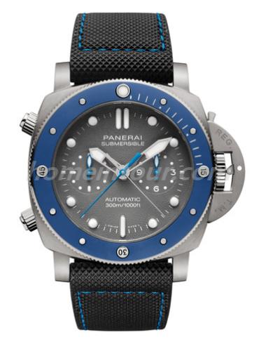 沛纳海PAM00982男表SUBMERSIBLE 潜行系列-蓝色表带/表径47mm