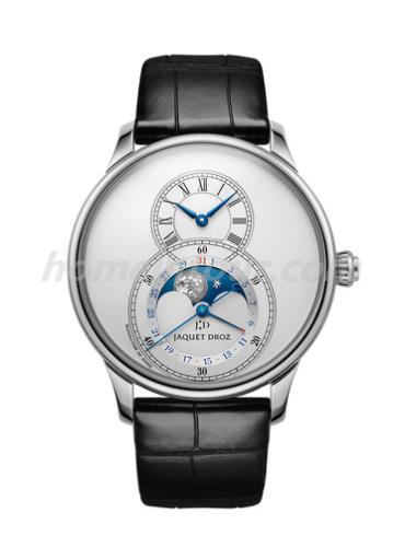 雅克德罗J007530240男表大秒针运动系列-黑色表带/表径43mm