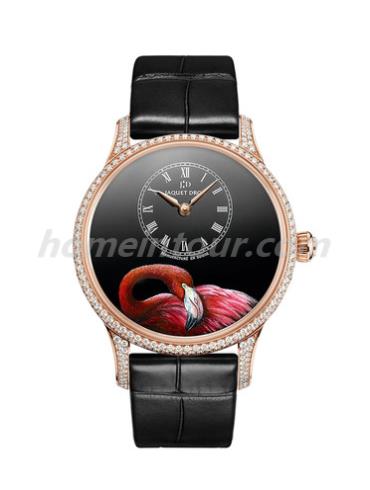 雅克德罗J005013217男表Les Ateliers D’art系列-黑色表带/表径39mm