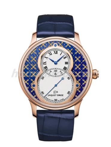 雅克德罗J003033414男表Les Ateliers D’art系列-深蓝色表带/表径43mm