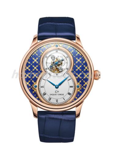 雅克德罗J013033242男表Les Ateliers D’art系列-深蓝色表带/表径43mm
