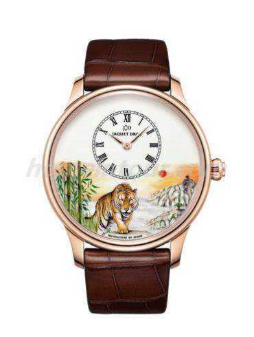 雅克德罗J005033312男表Les Ateliers D’art系列-棕色表带/表径43mm