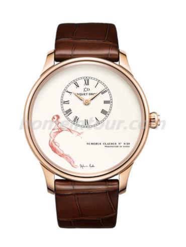 雅克德罗J005033230男表Les Ateliers D’art系列-棕色表带/表径43mm