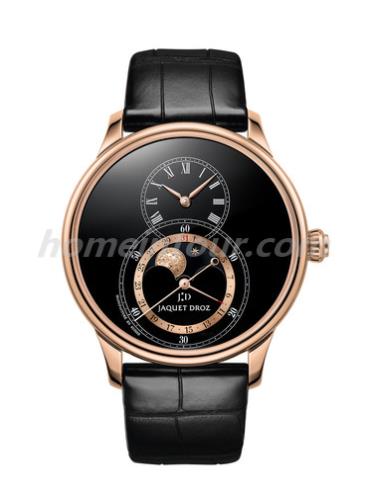 雅克德罗J007533201男表大秒针运动系列-黑色表带/表径43mm