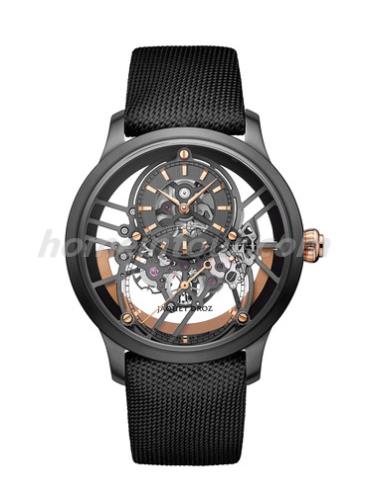 雅克德罗J003525540男表大秒针运动系列-黑色表带/表径41.5mm