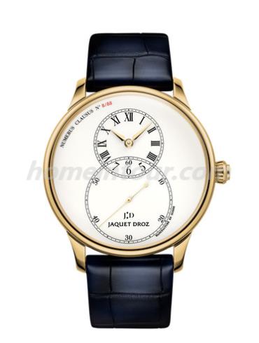 雅克德罗J003031200男表大秒针运动系列-蓝色表带/表径43mm