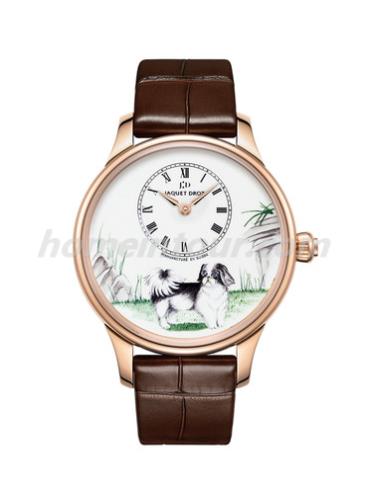 雅克德罗J005013219男表Les Ateliers D’art系列-棕色表带/表径39mm