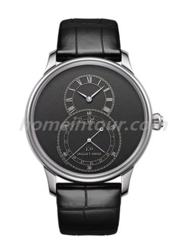 雅克德罗J007030241男表大秒针运动系列-黑色表带/表径43mm