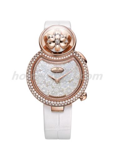 雅克德罗J032003271男表AUTOMATA系列-白色表带/表径35mm