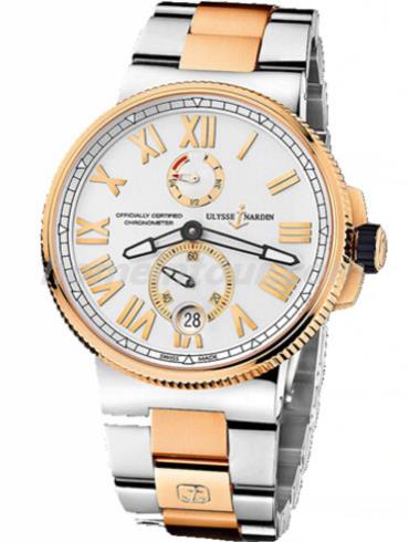 雅典1185-122-8M_41_V2男表航海系列-间金色表带/表径45mm