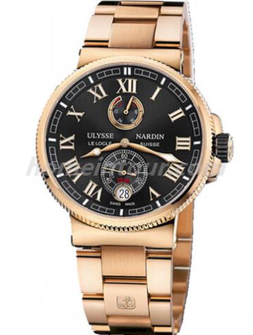 雅典1186-126-8M_42男表航海系列-金色表带/表径45mm