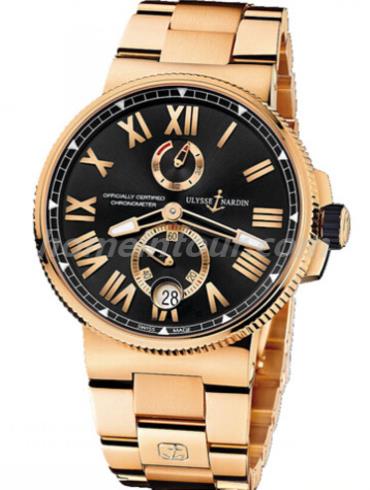 雅典1186-122-8M_42男表航海系列-金色表带/表径45mm