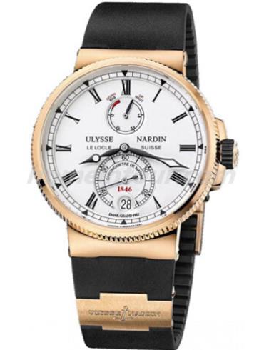 雅典1186-126-3_E0男表航海系列-间金色表带/表径43mm