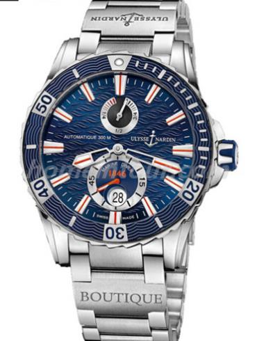 雅典263-10LE-7M_953-BQ男表航海系列-银色表带/表径44mm