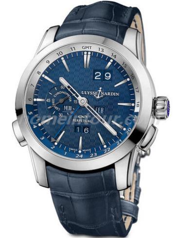 雅典329-10_93-BQ男表复杂功能机械腕表系列-黑色表带/表径43mm