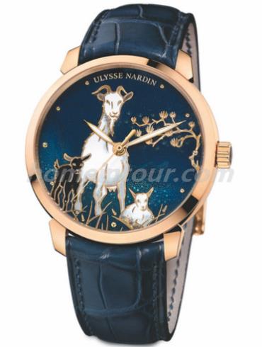 雅典8156-111-2_CHEVRE男表Classico经典系列-蓝色表带/表径40mm