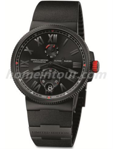 雅典1183-122LE-3C_BLACK-BQ男表航海系列-黑色表带/表径45mm