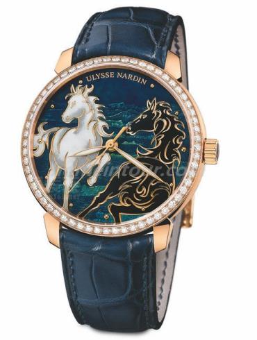 雅典8156-111B-2_CHEVAL男表-蓝色表带/表径40mm