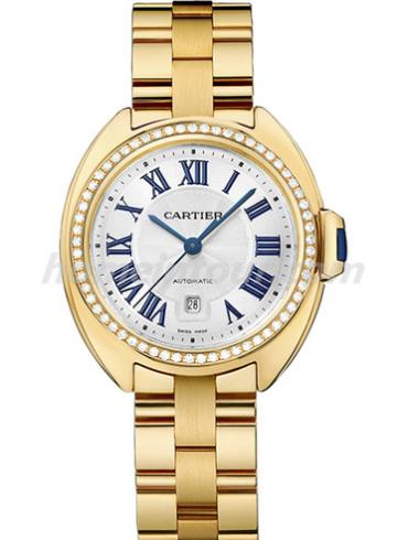 卡地亚WJCL0004女表Clé de Cartier系列-金色表带/表径31mm