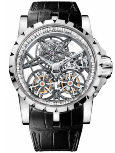 罗杰·杜彼RDDBEX0252男表Excalibur王者系列-黑色表带/表径45mm